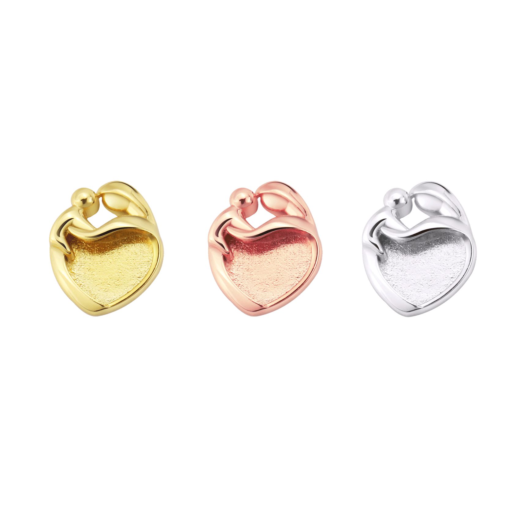 9MM Heart Bezel Settings Mothe - Resin Art Baby recension och pris
