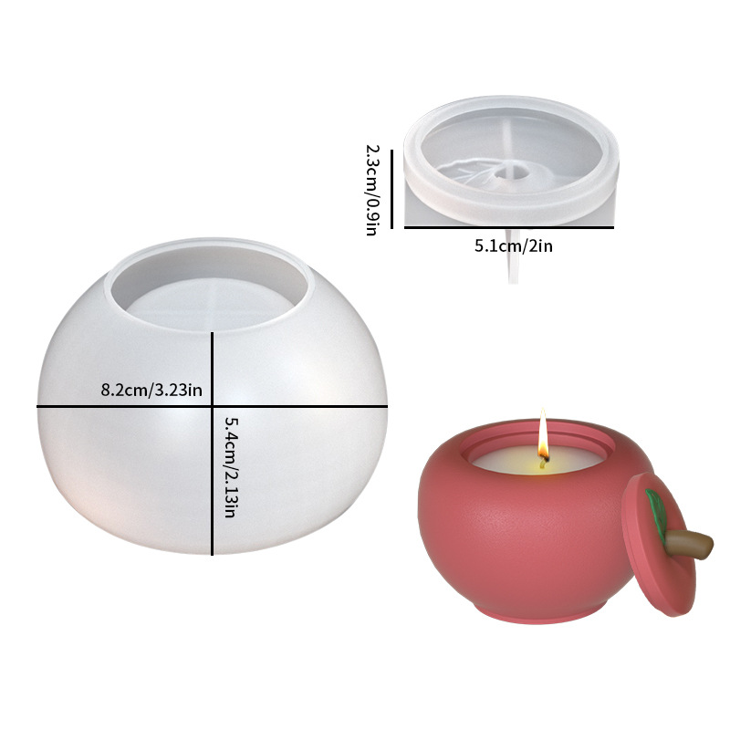DIY Apple Jar Candle Jar Silic - Resin Art Case recension och pris
