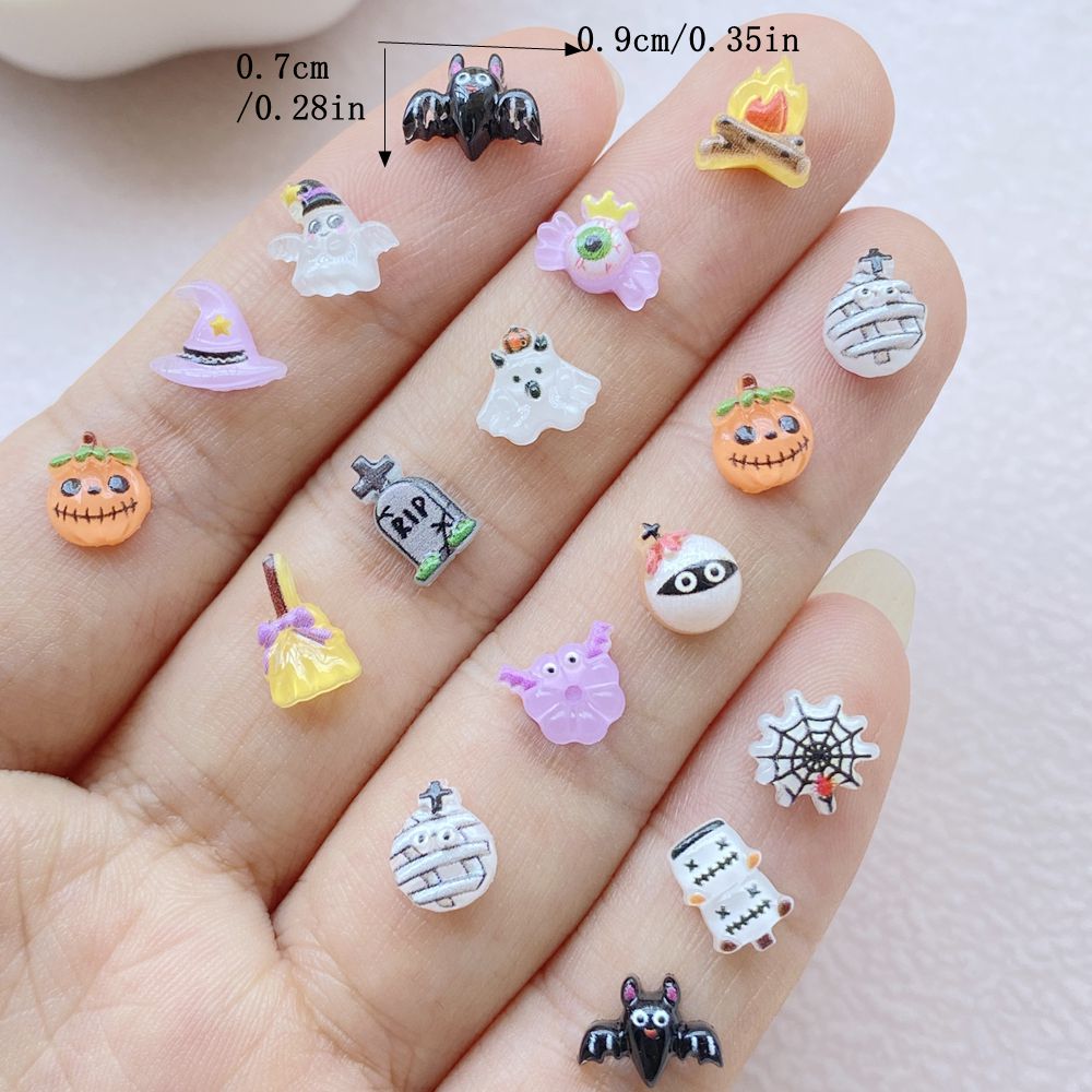 100PCS Halloween 3D Nail Art D - Resin Art Equipment recension och pris