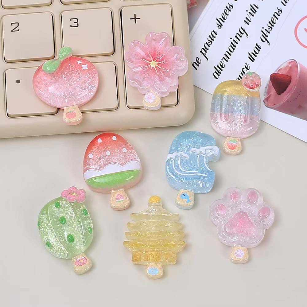10pcs Kawaii Transparent Summe - Resin Art Case recension och pris