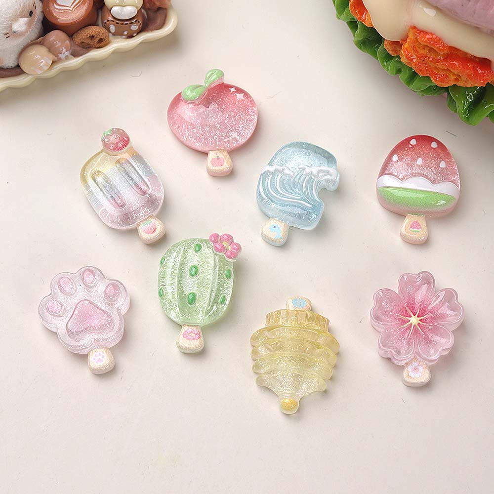 10pcs Kawaii Transparent Summe - Resin Art Case recension och pris