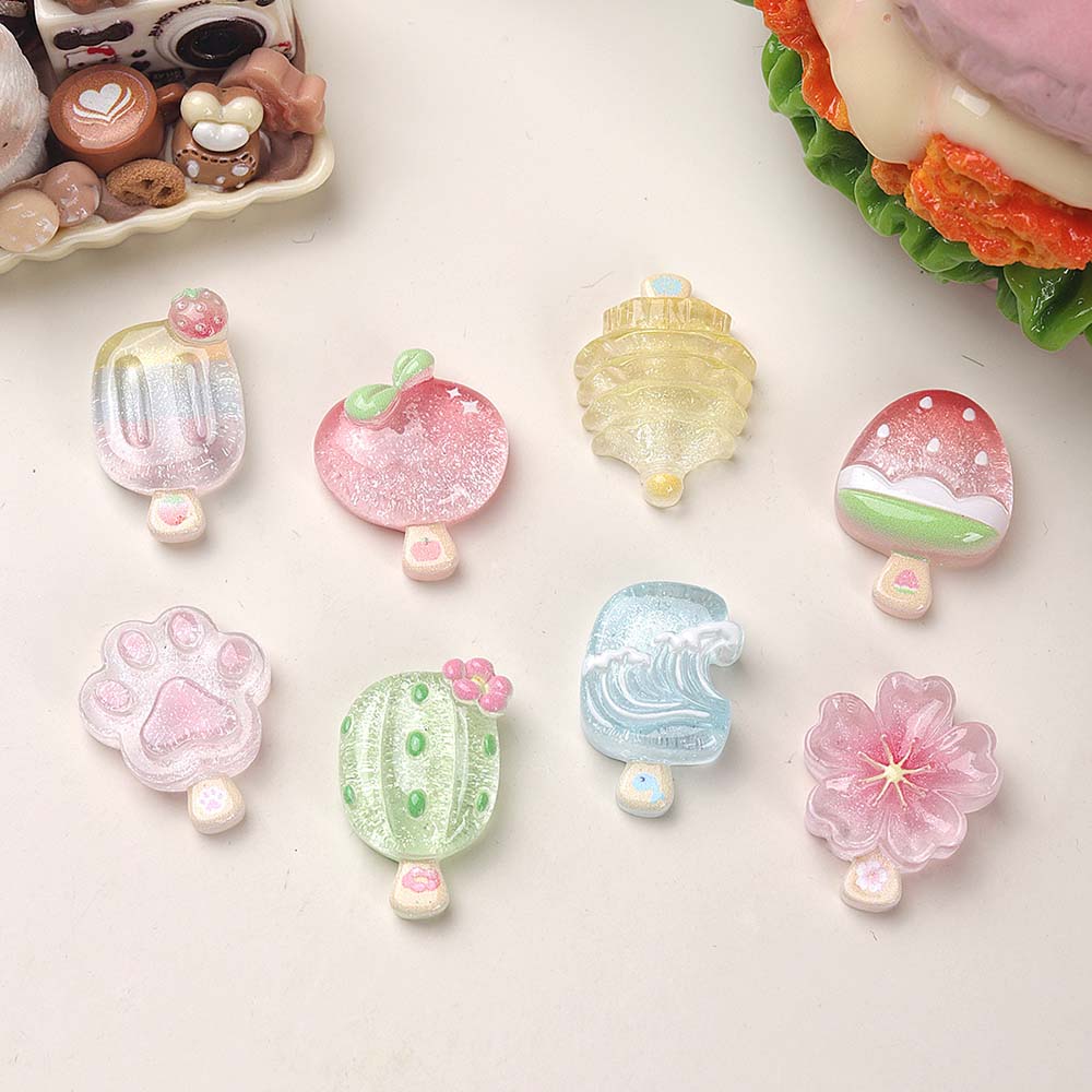 10pcs Kawaii Transparent Summe - Resin Art Case recension och pris